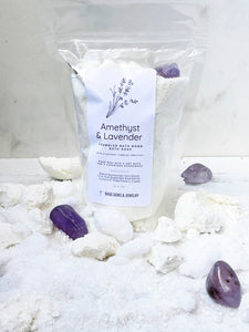 Amethyst & Lavender Crumbled Bath Bomb Bath Soak