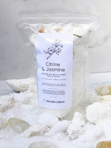 Citrine & Jasmine Crumbled Bath Bomb Bath Soak