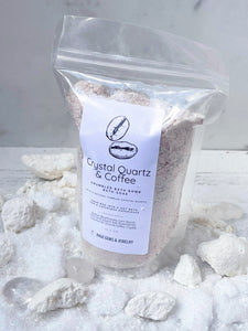 Crystal Quartz & Coffee Crumbled Bath Bomb Bath Soak