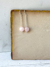 Load image into Gallery viewer, Faceted Morganite Coin Drop Earrings
