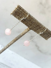 Load image into Gallery viewer, Faceted Morganite Coin Drop Earrings
