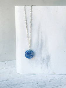 Sodalite & Pearl Necklace