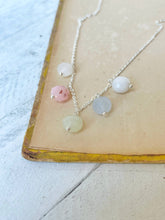 Load image into Gallery viewer, Faceted Morganite Chandelier Necklace
