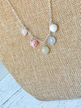 Load image into Gallery viewer, Faceted Morganite Chandelier Necklace
