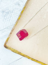 Load image into Gallery viewer, Red Dyed Quartz Nugget Necklace
