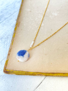 Sodalite & Pearl Necklace