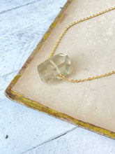 Load image into Gallery viewer, Citrine Nugget Necklace
