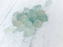 Load image into Gallery viewer, March Birthstone Organic Soy Wax Candle with Natural Aquamarine
