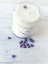 Load image into Gallery viewer, July Birthstone Organic Soy Wax Candle with Natural Ruby

