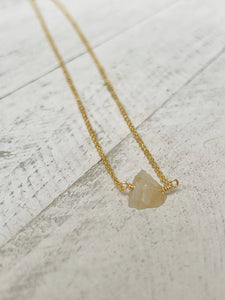 Birthstone Necklace - October - Opal