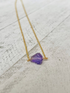 Birthstone Necklace - February - Amethyst