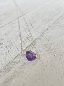 Birthstone Necklace - February - Amethyst