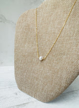 Load image into Gallery viewer, Birthstone Necklace - June - Pearl
