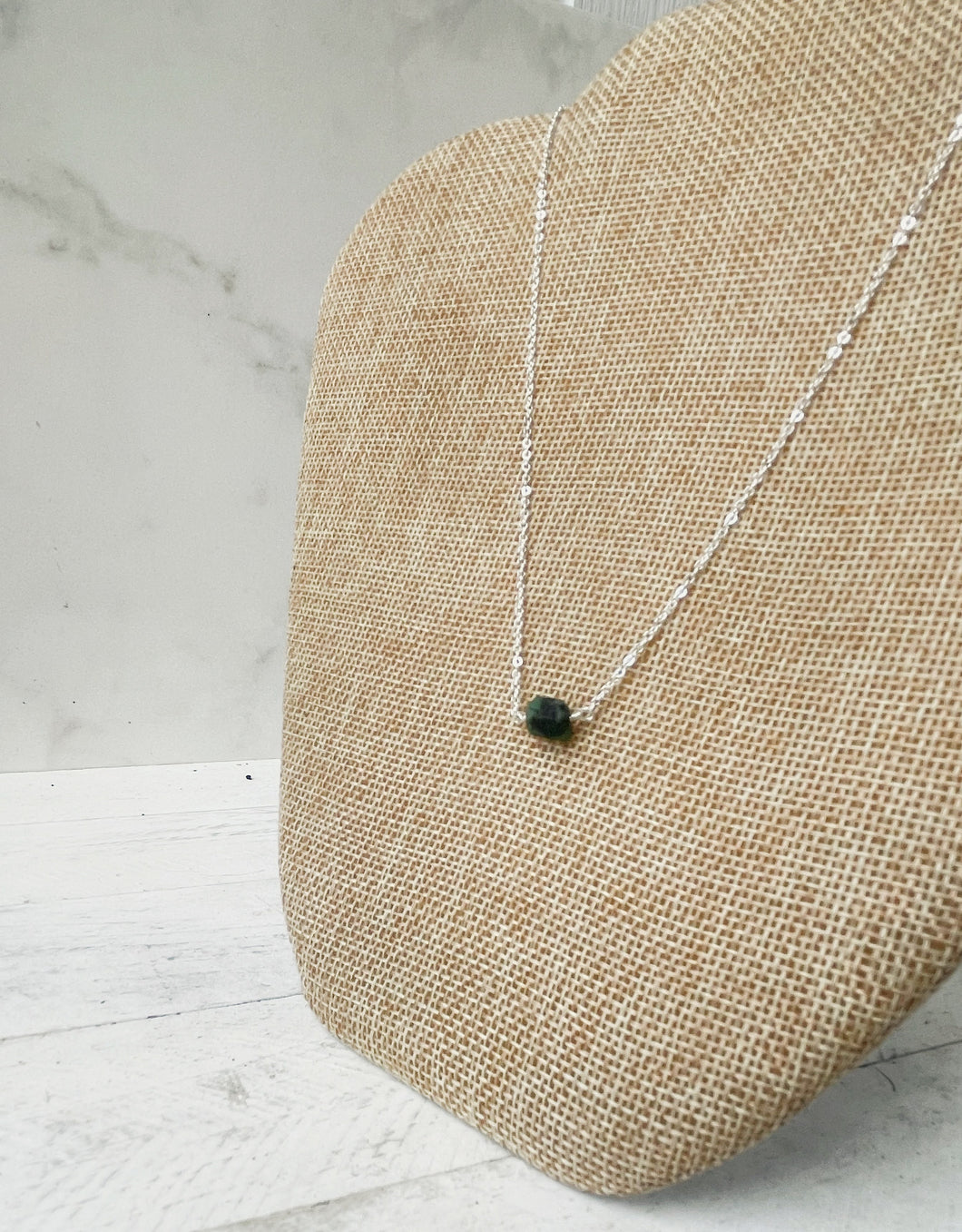 Birthstone Necklace - May - Emerald