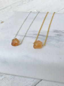Birthstone Necklace - November - Citrine