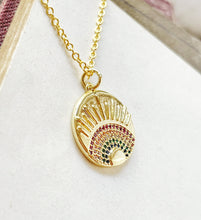 Load image into Gallery viewer, You Are Loved Rainbow Necklace
