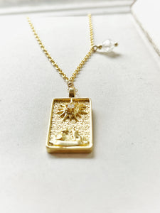 The Moon Tarot Card Necklace
