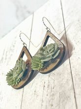 Load image into Gallery viewer, Sweet and Succulent Wooden Earrings
