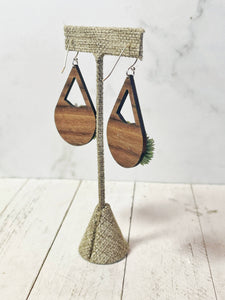 Sweet and Succulent Wooden Earrings
