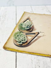 Load image into Gallery viewer, Sweet and Succulent Wooden Earrings
