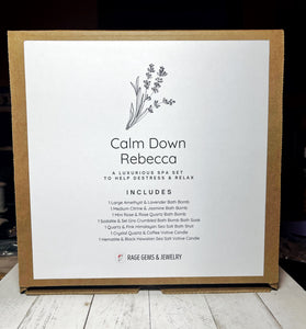 Calm Down Gemstone Spa Set - Regular or Personalized