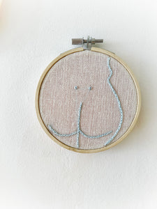 Small Butt Embroidery - Light Blue