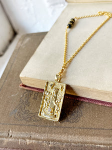 The Tower Tarot Card Necklace