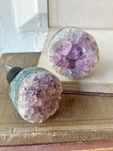 Load image into Gallery viewer, Amethyst Druzy Wine Stopper
