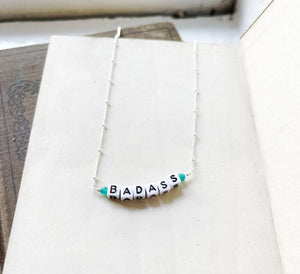 Badass Letter Necklace