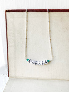 Badass Letter Necklace