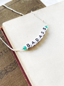 Badass Letter Necklace