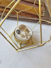 Load image into Gallery viewer, Gems &amp; Geometry Candle Holders - Smoky Quartz &amp; Obsidian
