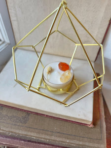 Gems & Geometry Candle Holders - Carnelian & Citrine - HALF OFF
