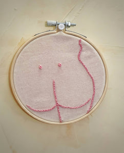 Small Butt Embroidery - Pink