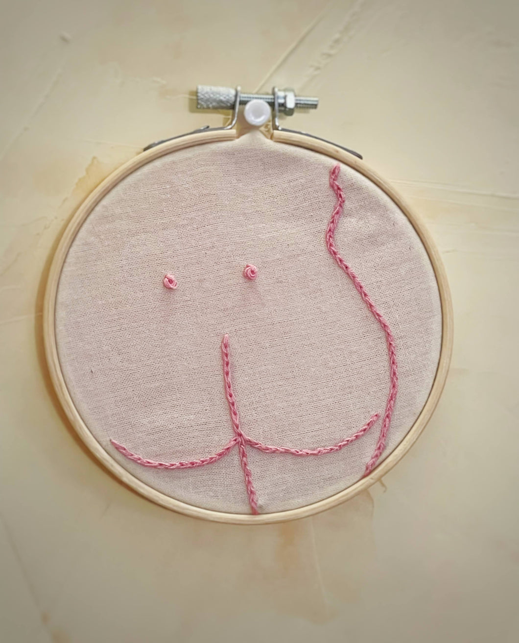 Small Butt Embroidery - Pink