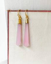 Load image into Gallery viewer, I&#39;m Not Sorry My Sexual Appetite Turns You Off Rose Quartz Earrings
