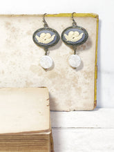 Load image into Gallery viewer, Angel Cameo Pearl Earrings
