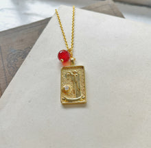 Load image into Gallery viewer, The Hermit Tarot Card Necklace
