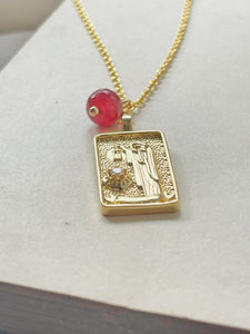 The Hermit Tarot Card Necklace