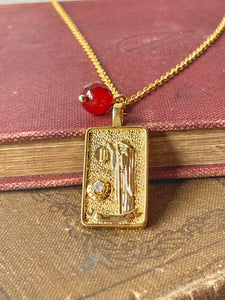 The Hermit Tarot Card Necklace