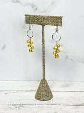 Load image into Gallery viewer, Yellow Pearl Vine Earrings
