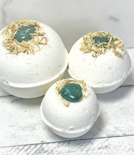 Load image into Gallery viewer, LIMITED EDITION - Aventurine &amp; Chrysanthemum Bath Bomb
