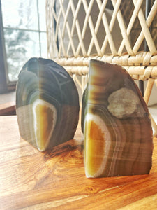 Polished Agate Specimen | Paperweight | Home Decor | Book Ends