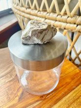 Load image into Gallery viewer, Glass Jar with Gemstone Lid
