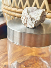 Load image into Gallery viewer, Glass Jar with Gemstone Lid
