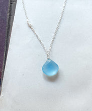 Load image into Gallery viewer, Stop Treating Yourself Like Shit You Deserve Better Chalcedony Necklace
