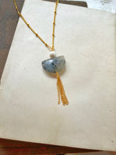 Load image into Gallery viewer, Don&#39;t Let The Haters Scare You Into Inaction Labradorite Necklace

