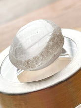 Load image into Gallery viewer, Small Glass Jar with Crystal Quartz Gemstone Lid
