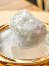 Load image into Gallery viewer, Small Glass Jar with Fluorite Gemstone Lid
