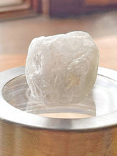 Load image into Gallery viewer, Small Glass Jar with Fluorite Gemstone Lid
